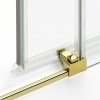 NEW TRENDY Kabina prysznicowa PRIME LIGHT GOLD drzwi przesuwne 130x70x200  D-0426A/D-0222B